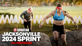 SPARTAN RACE JACKSONVILLE SPRINT 2024 ALL OBSTACLES