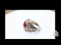 Vintage Men s JOSTEN Class Ring 1965 Fitzgerald High School 10k gold with Ruby sz 9