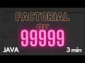 3-Minute Java Factorials for Large Numbers