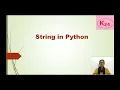String in Python Basic operations on string Indexing in python