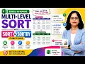 Multi-Level Sort SORT SORTBY Functions in Excel Complete Tutorial Excel Made Easy by Anju