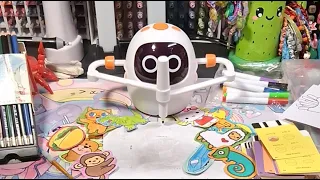 green dinosaurs is live! drawing machine time