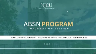 NJCU Accelerated Nursing Info Session Admissions Criteria Eligibility NursingCAS Guide