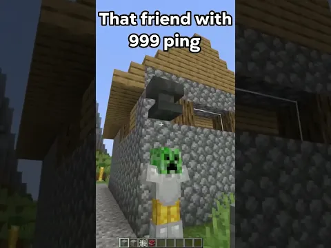 POV That Laggy Friend in Minecraft 🤔🤣😱 #shorts