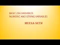BASIC256 VARIABLES
