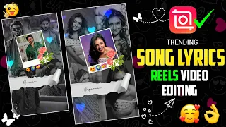 lyrics reels video editing in inshot tamil 2026 black and white song lyrics video editing inshot 