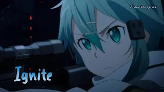 Download 『Lyrics AMV』 Sword Art Online II OP 1 Full 「IGNITE - Eir Aoi」 Francisco Lyrics MP3