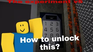 The experiment V5 How to get the code and unending Roblox