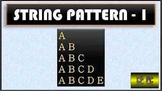 BlueJ String Pattern Part 1 Transistor World