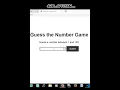Create Guess the Number Game By Html Css JavaScript