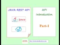 Java Rest API Part-1 Introduction