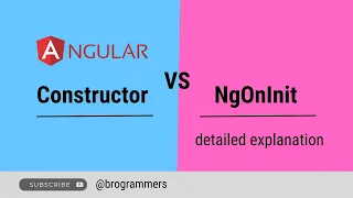 Angular Constructor vs OnInit Angular Life Cycle Hooks