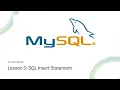 Learn MySQL in 2024 Lesson 5 the SQL insert statement