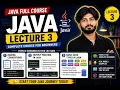 Java Full Course Lecture 3 Naming Conventions Output Printing in Java and Basic Data Types