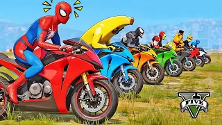 SPIDER-MAN GTA 5 EPIC SUPERHERO RAMP CHALLENGE! IR GAMES