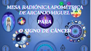 SESSÃO DA MESA RADIÔNICA APOMÉTRICA DE ARCANJO MIGUEL PARA O SIGNO DE CÂNCER! ♋️