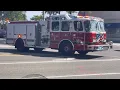 Arlington MA Fire Engine 1 and Rescue 1 responding to Walgreens injuries after a fall