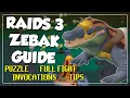 In-depth Zebak Guide For Raids 3 - Puzzle Fight Invocations OSRS Tombs of Amascut
