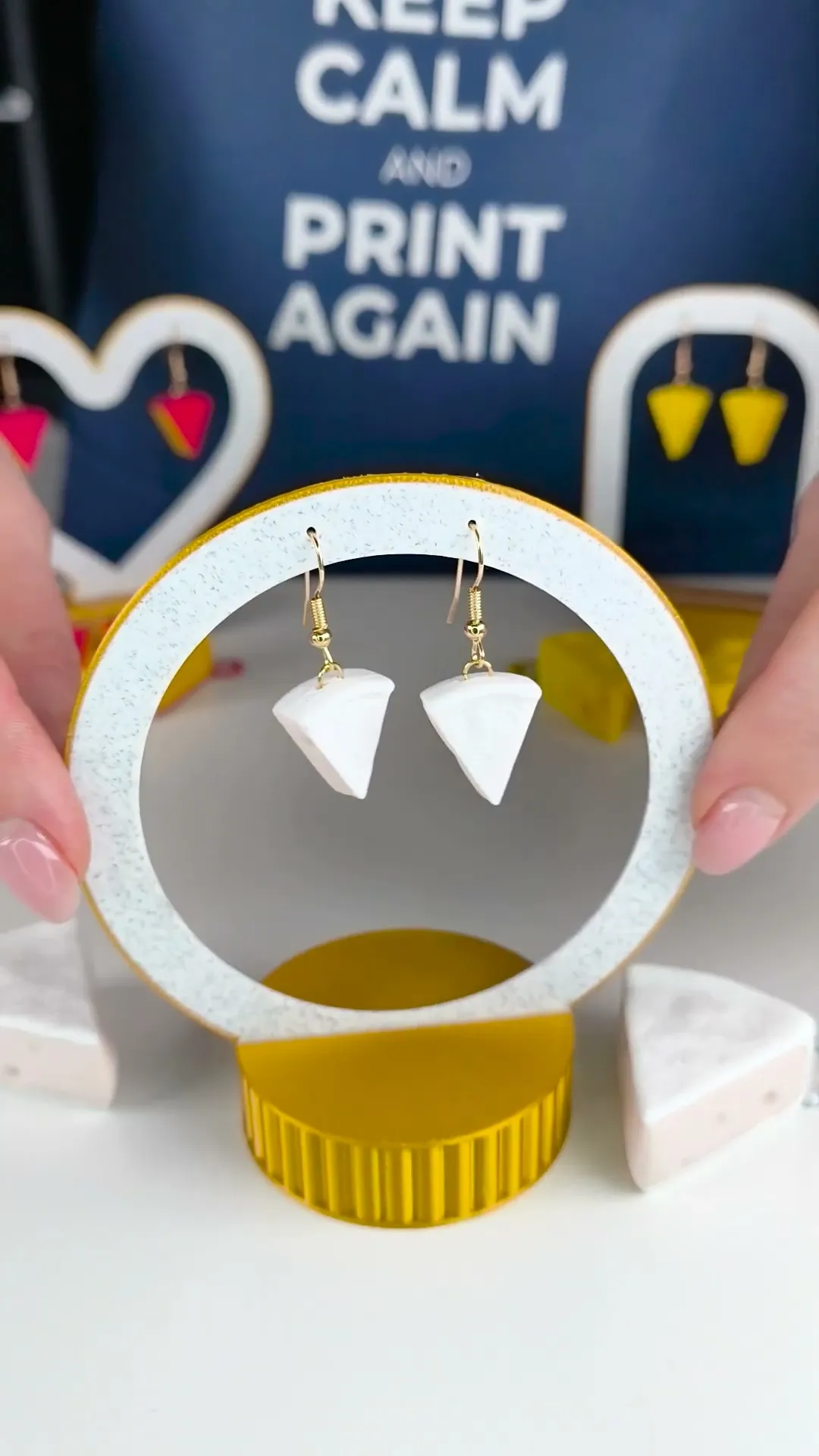 Mini Cheese Collection (Keychain & Earrings)