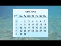 April 1963 Calendar