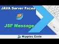 Learn JSF Message JSF Tutorial Part 25