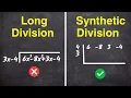 Synthetic Division vs Long Division