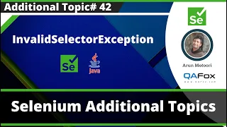 InvalidSelectorException - Selenium Exception Type