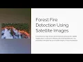 Forest Fire Detection Using Satellite Images