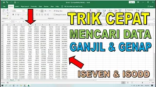 cara mudah mencari data ganjil dan genap di microsoft excel
