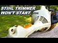 Stihl FS 55RC trimmer won t start fix
