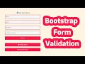 Bootstrap 5 Form And Form Validation in Bangla Regular Expression HTML CSS Javascript