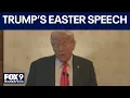 President Donald Trump s Easter speech at prayer service RAW