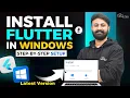 Flutter INSTALLATION in Windows FULL SETUP How to Install Flutter on Windows in 2025