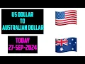 1 USD to AUD - Convert US Dollars to Australian Dollars Foreign Currency Exchange Rates 27 SEP 2024