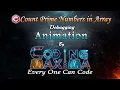Cpp Count Primes in Array Cpp programming 1080P Coding Maxima coding animations debugging