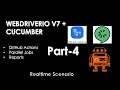 Webdriverio V7-Cucumber-RealTime Scenario - Part-4 Github Actions
