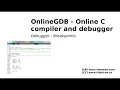 OnlineGDB - useful tool for debug of part of your code Arduino STM32 RaspberryPi