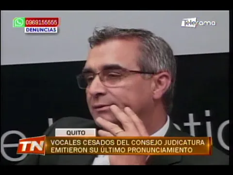 Vocales cesados del Consejo Judicatura emitieron su último pronunciamiento