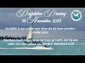 Dagteksten \u0026 Gebed Dinsdag 18 November 2025 EBG Immanuel St  Maarten