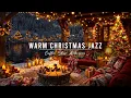 Lagu Peaceful Christmas Ambience 🎄 Cozy Winter Porch with Christmas Jazz Music \u0026 Warm Crackling Fireplace