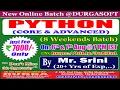 PYTHON 8 Weekends Batch Online Training DURGASOFT