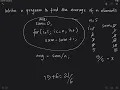 Find average of numbers from 1 to n