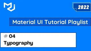 Material UI Typography Component Material UI 5 Tutorial Typography in Material UI