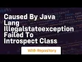 caused by java lang illegalstateexception failed to introspect class