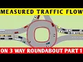 MEASURED TRAFFIC FLOW ON 3 WAY ROUNDABOUT IN INTERSECTION CONTROLLER PART 1 BAL BAL TV