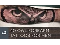 40 Owl Forearm Tattoos For Men