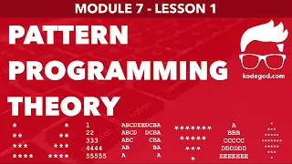 Module 7 - Lesson 1 Pattern programming theory Learn Programming