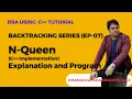 N-QUEEN C Explanation and Program Backtracking Problem - 07