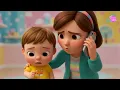 Five Little Monkeys Jumping on the Bed 🐒 | Funny Baby Boy Song for Kids @LearnWithZuno