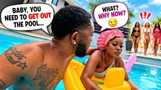 Telling My Girlfriend To Leave The Pool Because Other Girls Are Coming 😬